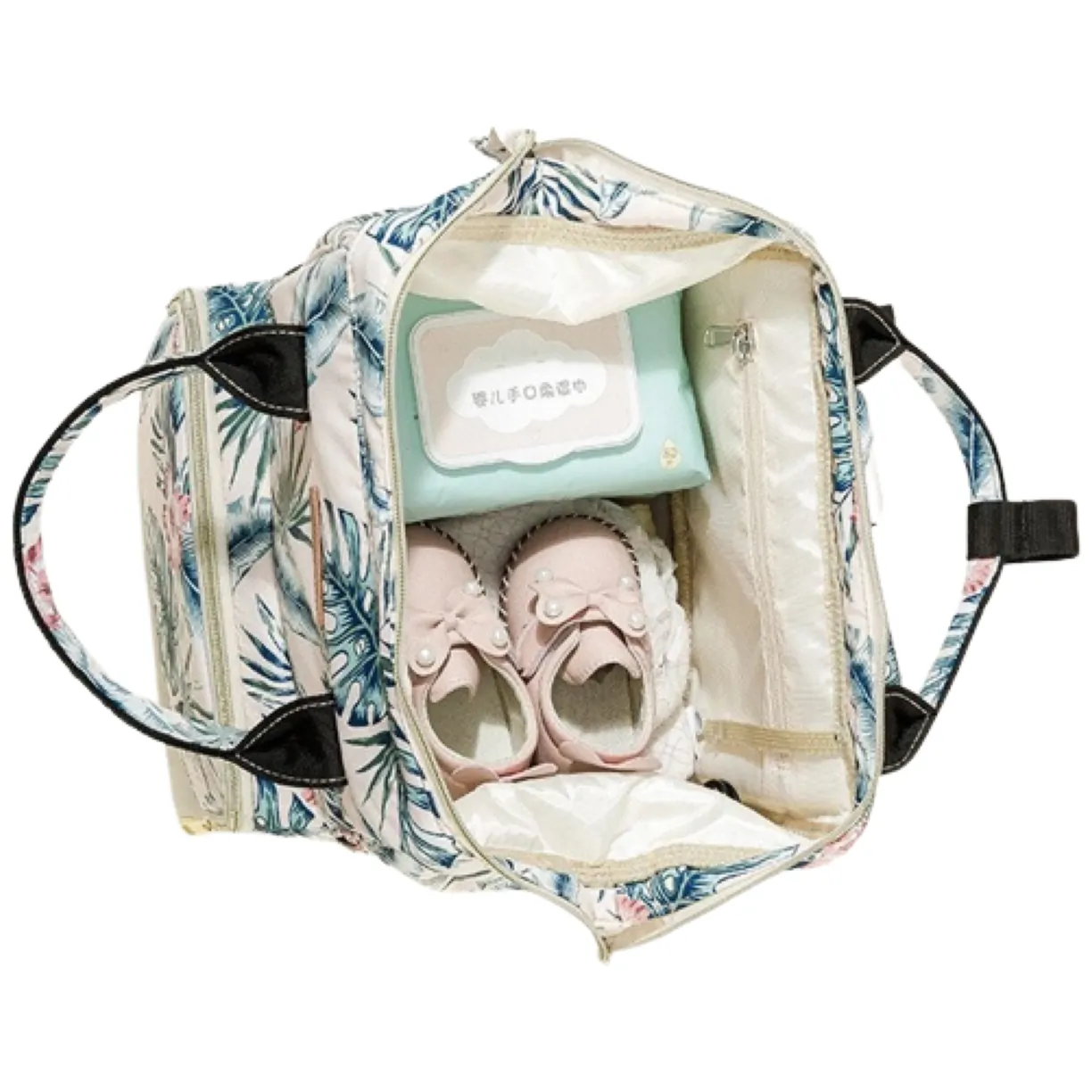 Torba, organizer do wózka plecak dla mamy Różowy 42x26x19cm PL152R - obrazek 8