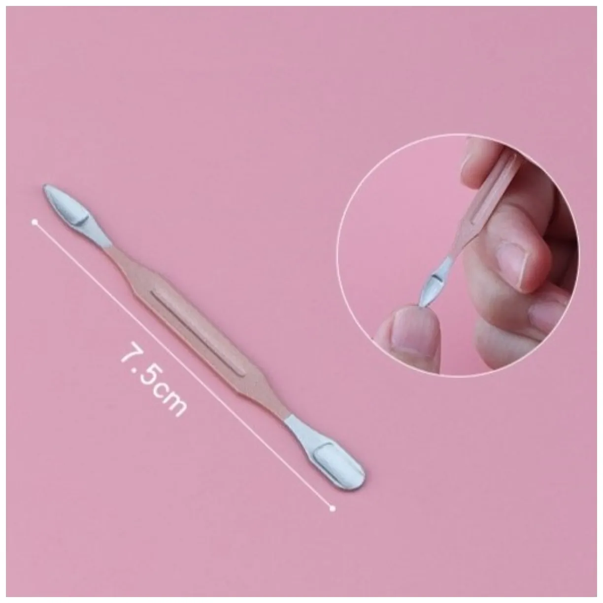 Zestaw akcesoriów do manicure w etui różowa świnka 7w1 AK07 - obrazek 10