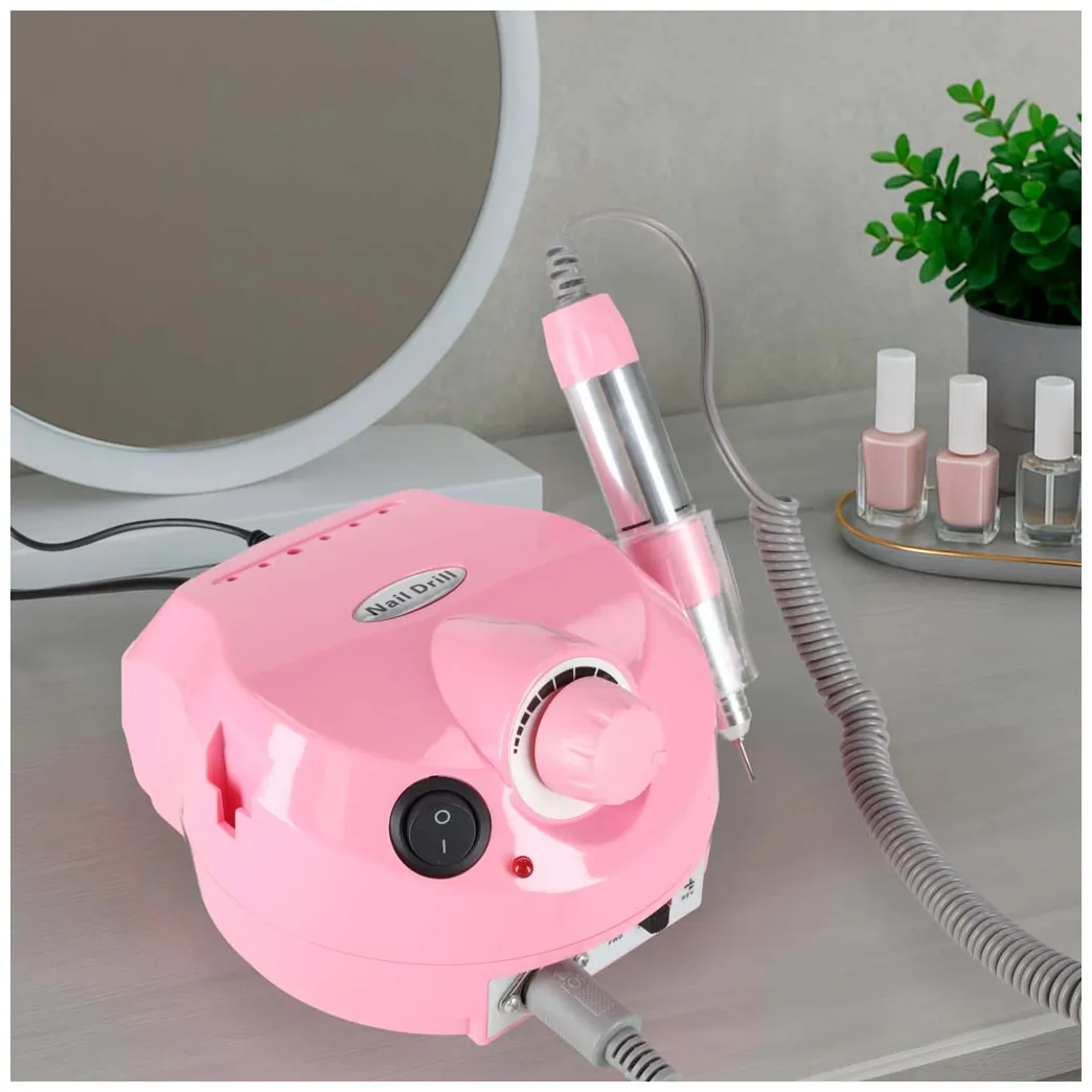 Elektryczna frezarka do paznokci 65W 6 końcówek manicure pedicure - obrazek 14