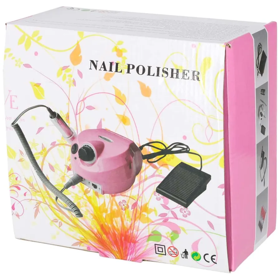 Elektryczna frezarka do paznokci 65W 6 końcówek manicure pedicure - obrazek 15