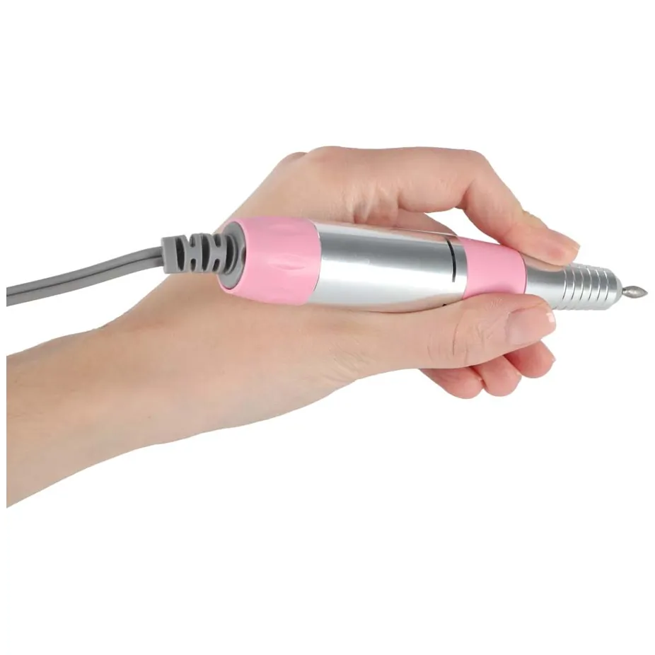 Elektryczna frezarka do paznokci 65W 6 końcówek manicure pedicure - obrazek 4