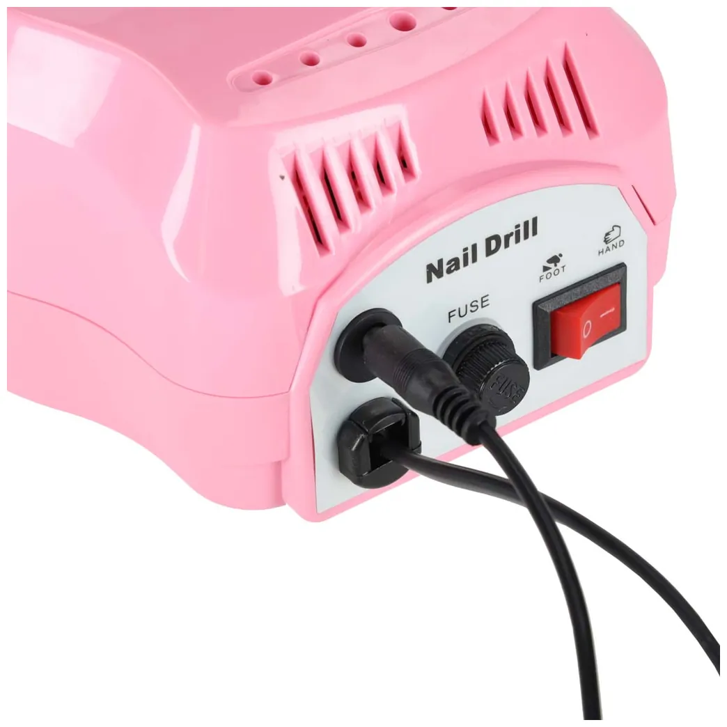 Elektryczna frezarka do paznokci 65W 6 końcówek manicure pedicure - obrazek 8