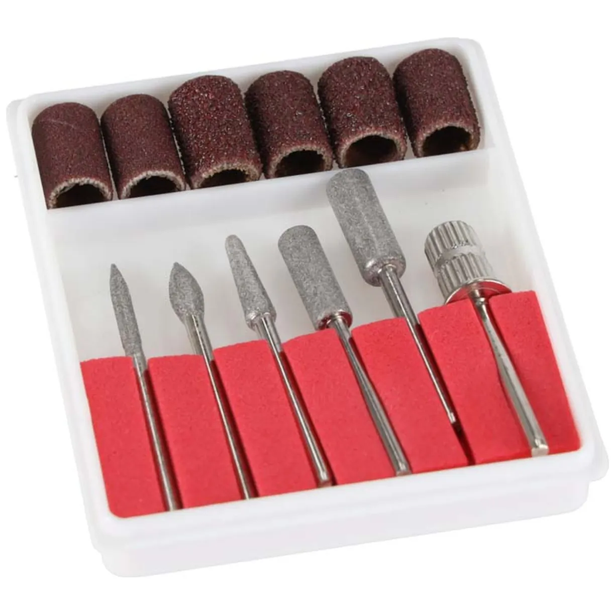 Elektryczna frezarka do paznokci 65W 6 końcówek manicure pedicure - obrazek 10
