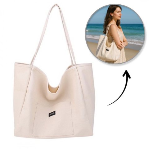 Torba materiałowa minimalistyczna duża TP15K