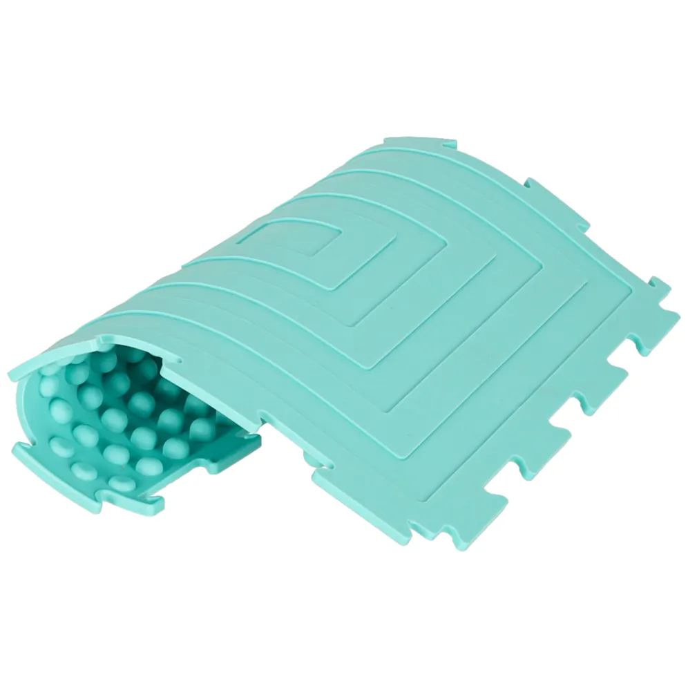Mata sensoryczna puzzle Montessori do masażu stóp 8 pastelowych elementów - obrazek 11