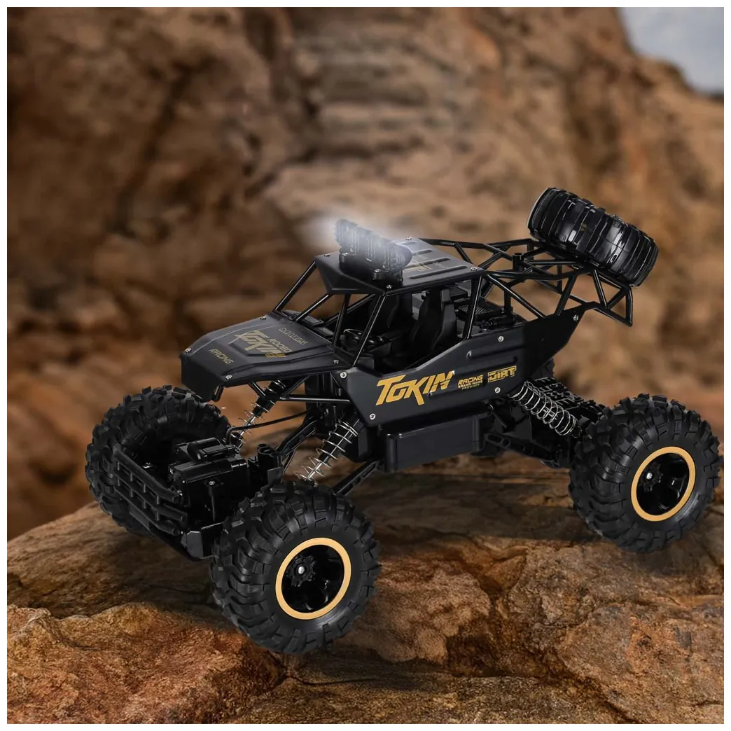 Zdalnie sterowany samochód terenowy RC 4x4 metal czarny rock crawler 1:12 - obrazek 11