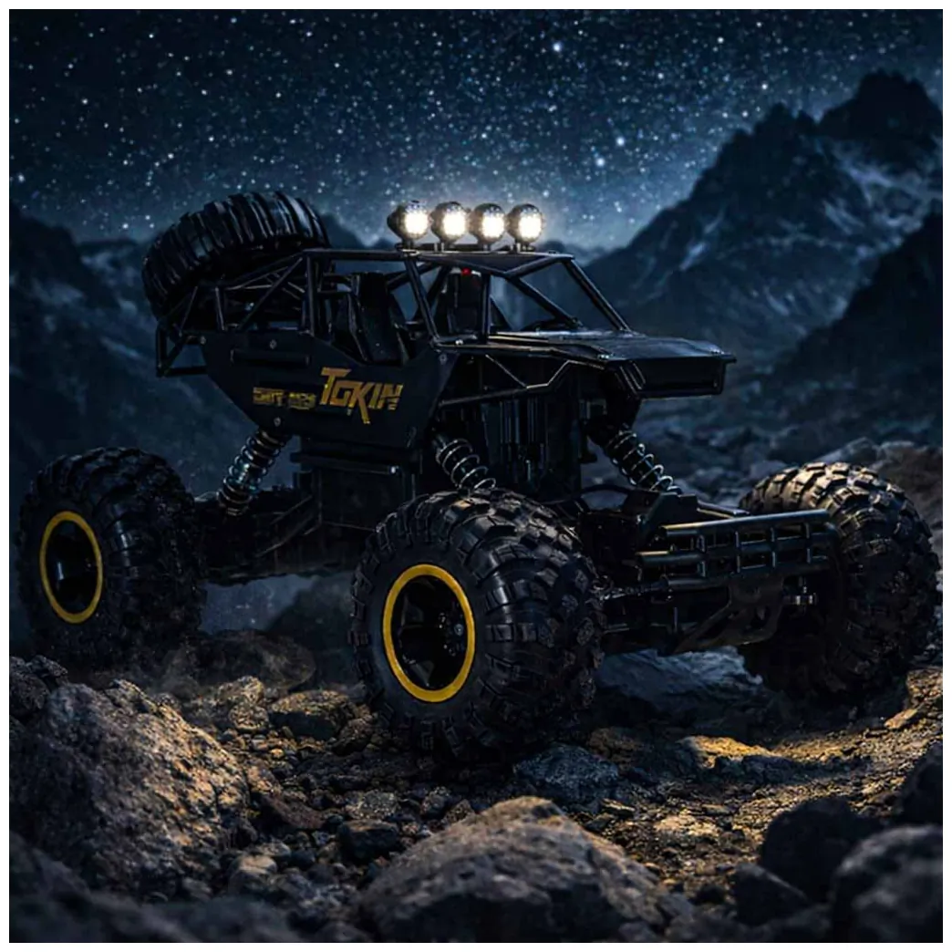 Zdalnie sterowany samochód terenowy RC 4x4 metal czarny rock crawler 1:12 - obrazek 14