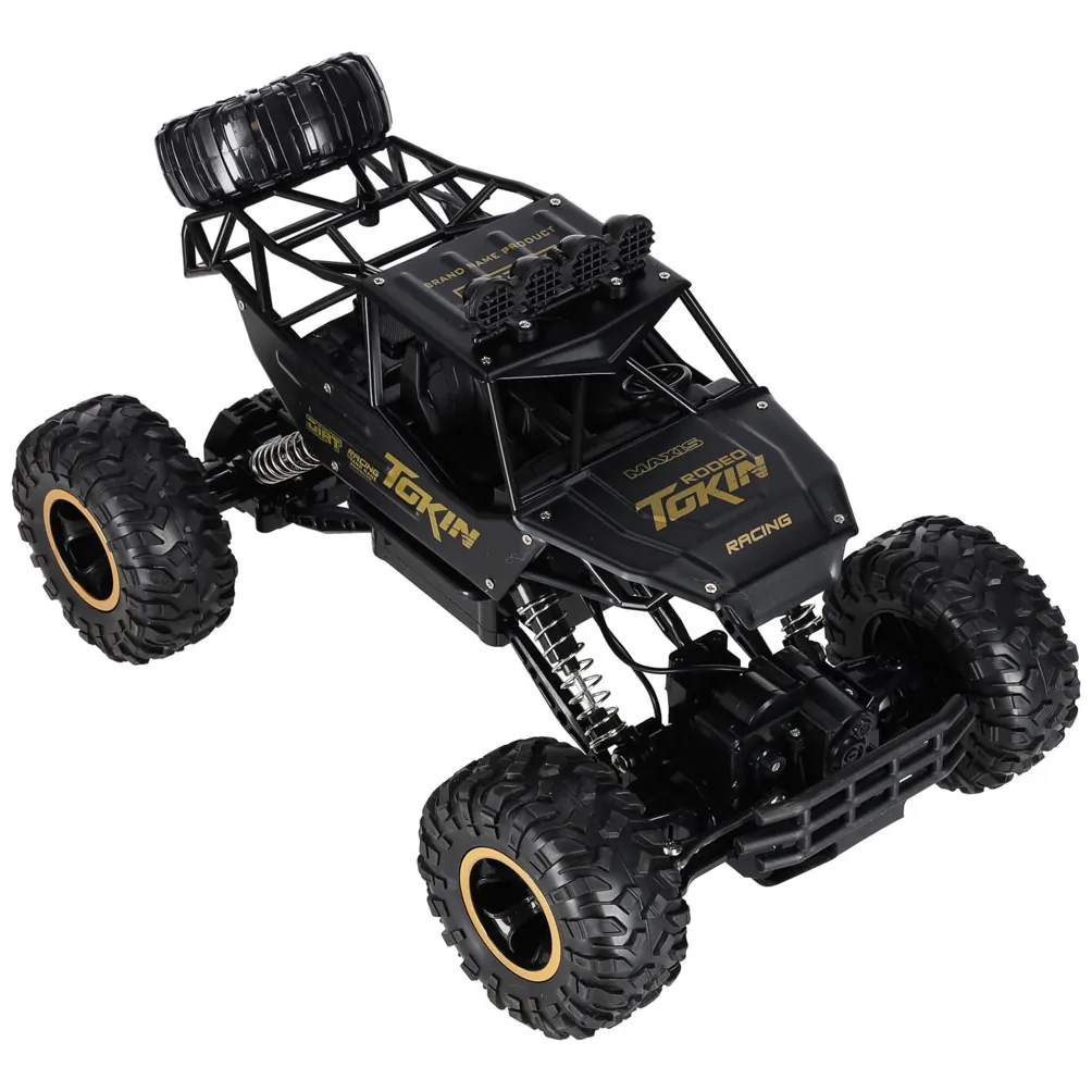 Zdalnie sterowany samochód terenowy RC 4x4 metal czarny rock crawler 1:12 - obrazek 6
