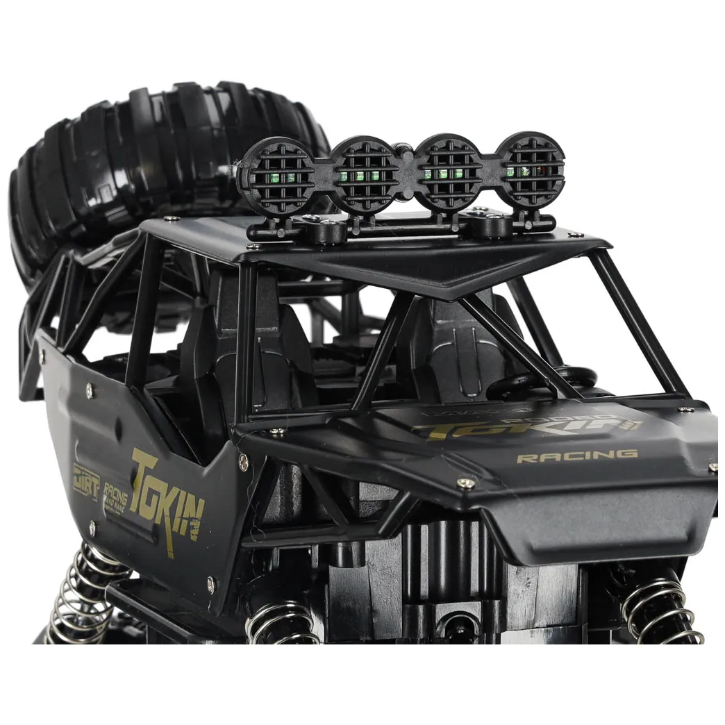 Zdalnie sterowany samochód terenowy RC 4x4 metal czarny rock crawler 1:12 - obrazek 9