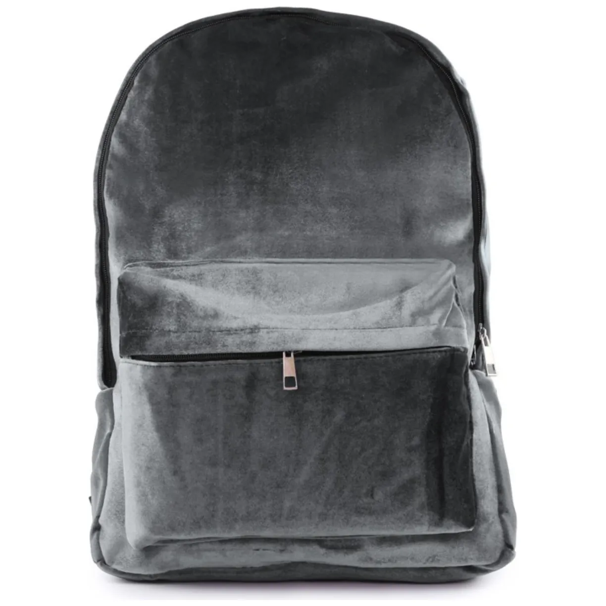 Plecak aksamitny VELVET SZARY PL33SZ