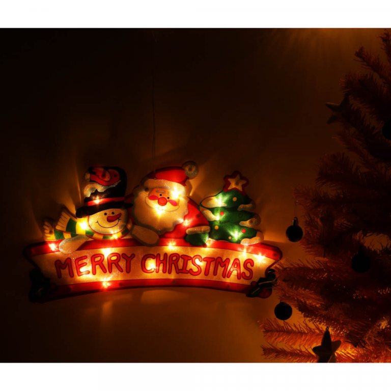 Lampki LED wisząca dekoracja świąteczna Merry Christmas 45cm