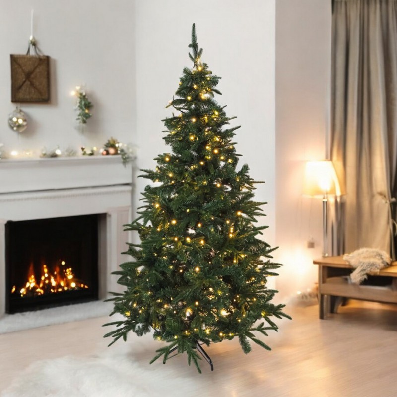 DUŻA CHOINKA SZTUCZNA PE+PCV jak żywa ŚWIERK 180 CM GĘSTA CHO06 - obrazek 4