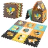 Mata edukacyjna piankowa puzzle zwierzątka kolorowa 85 x 85 cm 9 elementów