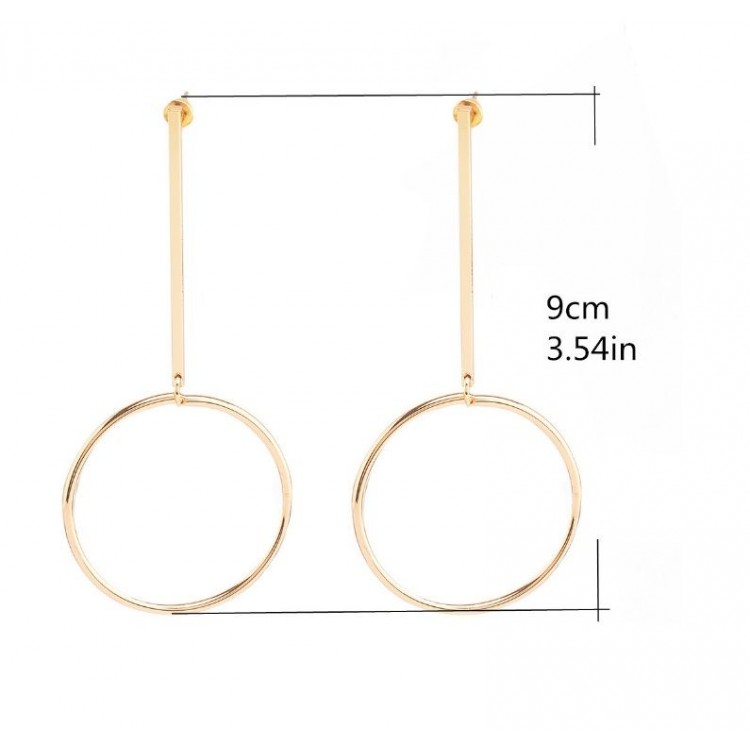 KOLCZYKI KOŁA SREBRNE K921S - obrazek 3