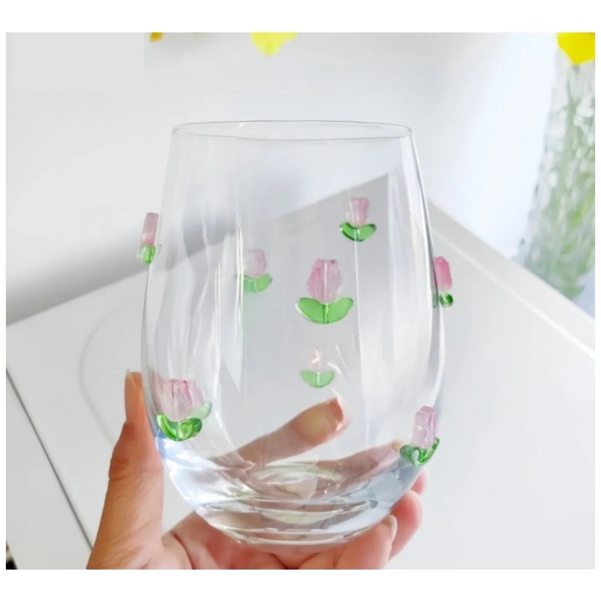Szklanka termiczna, tulipany 500 ml 1szt - obrazek 4
