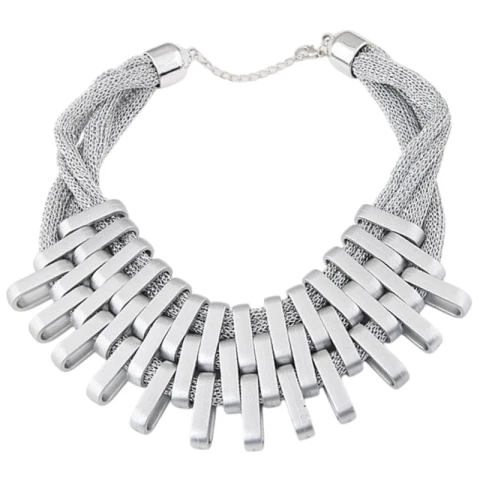 NASZYJNIK CZARNY SIATECZKA DUŻY N414