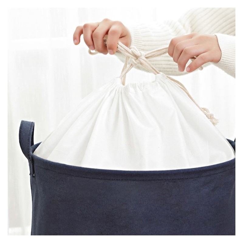 Organizer, pojemnik na zabawki, kosz na pranie 40 x 50 cm czarny OR111CZ - obrazek 3