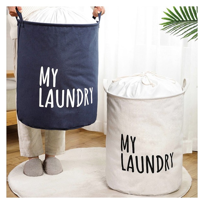 Organizer, pojemnik na zabawki, kosz na pranie 40 x 50 cm czarny OR111CZ - obrazek 6