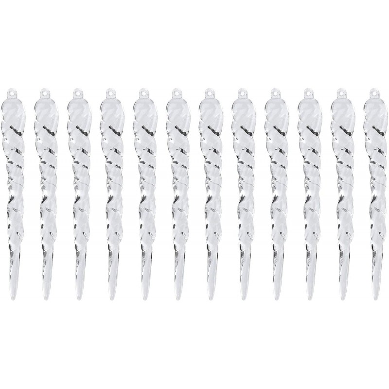 Zestaw sopli wiszących Sople na choinkę 12 sztuk BOŻE NARODZENIE 12,5 cm długie WOZ19 - obrazek 3