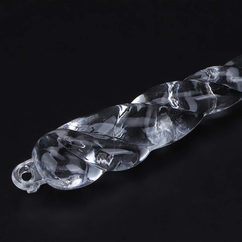 Zestaw sopli wiszących Sople na choinkę 12 sztuk BOŻE NARODZENIE 12,5 cm długie WOZ19 - obrazek 4