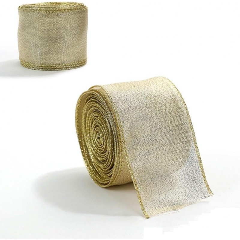 Taśma świąteczna na kokardy, wstążka na prezenty Bożonarodzeniowa 6,3cm x 2m KSN136 - obrazek 3