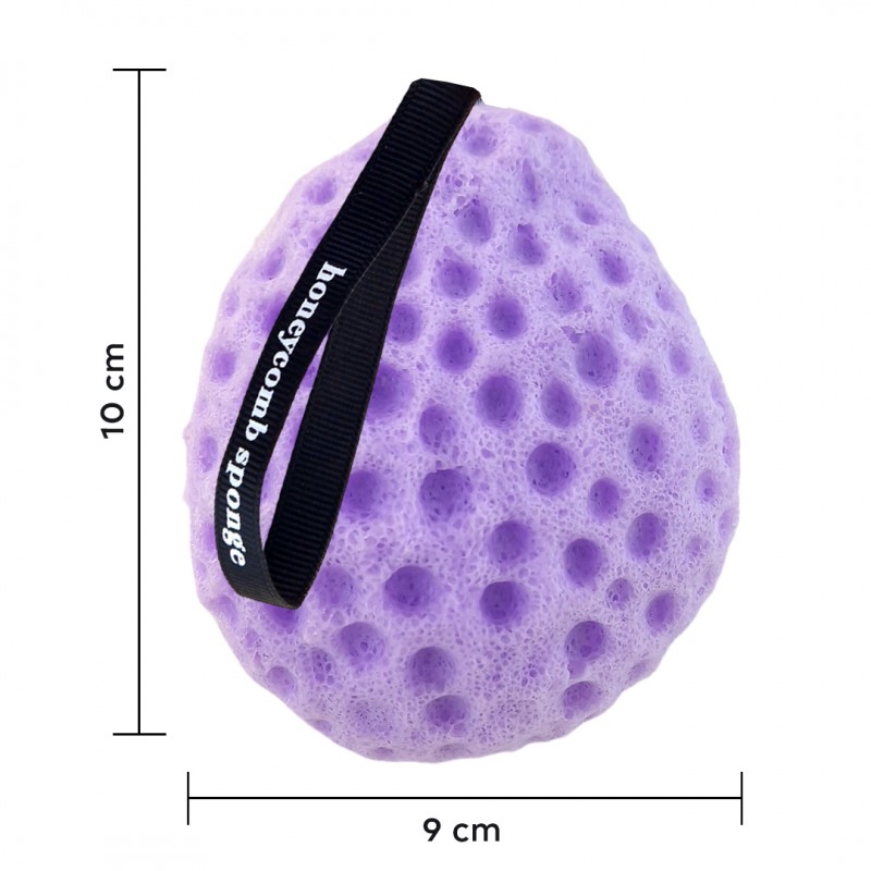 Gąbka Plaster miodu do mycia ciała na mokro 10 cm delikatny peeling GB03FIO - obrazek 3