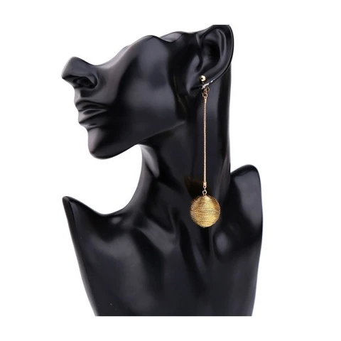 Kolczyki Wiszące kule wysoka jakość K786