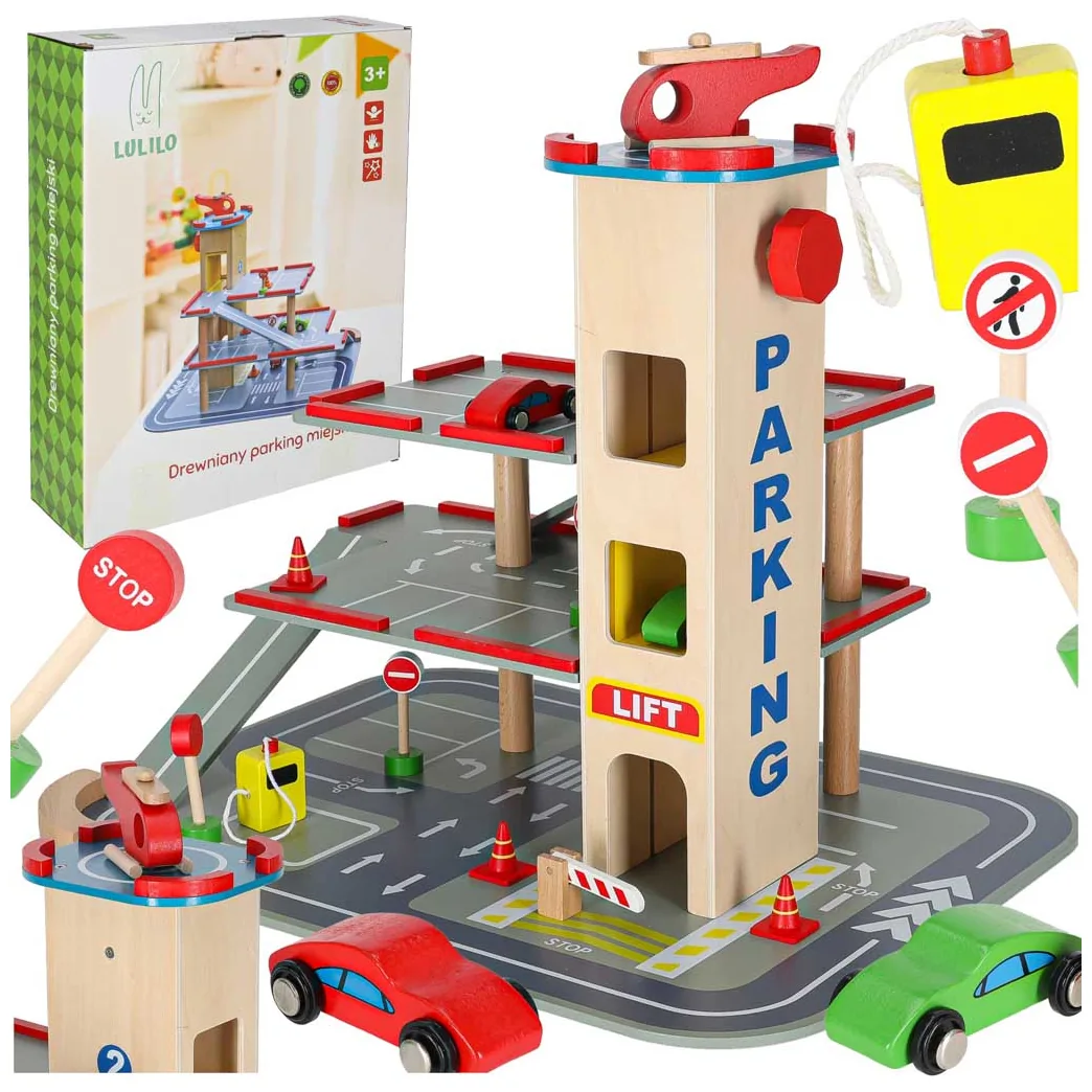 Parking drewniany garaż LULILO BENINO piętrowy