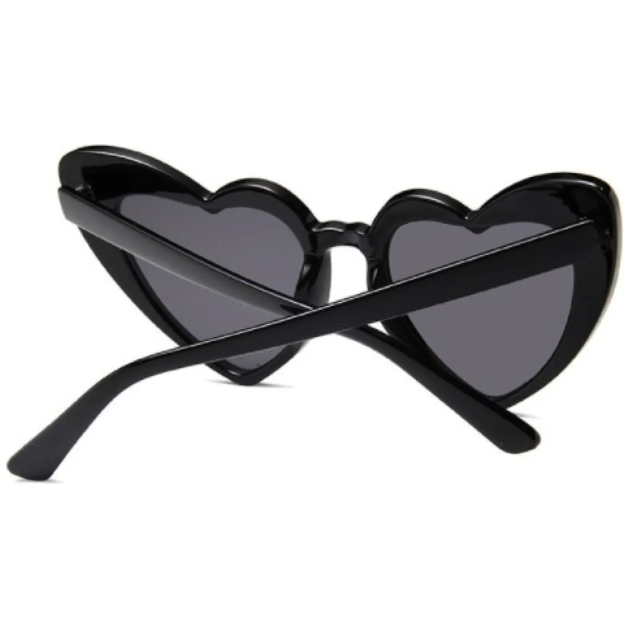 Okulary przeciwsłoneczne serca HEART BLACK - obrazek 4