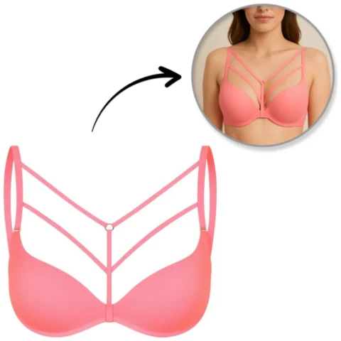 Ozdobre ramiaczka do biustonosza ZOEY PINK RA041