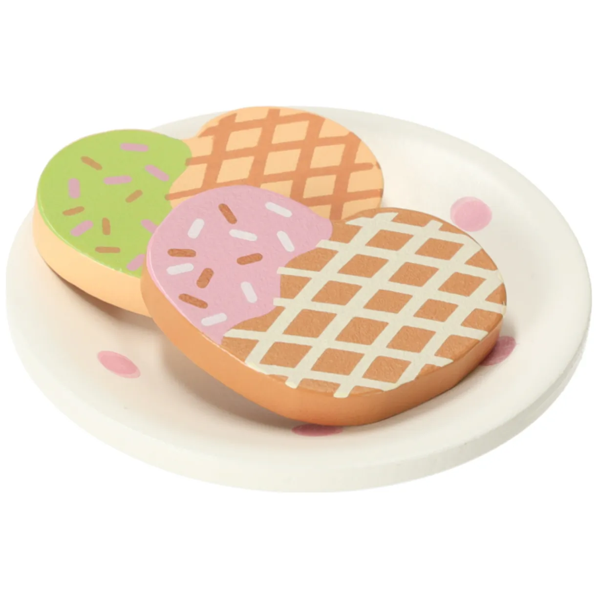Pastelowy drewniany serwis do herbaty i kawy dla dzieci zestaw 3+ - obrazek 5