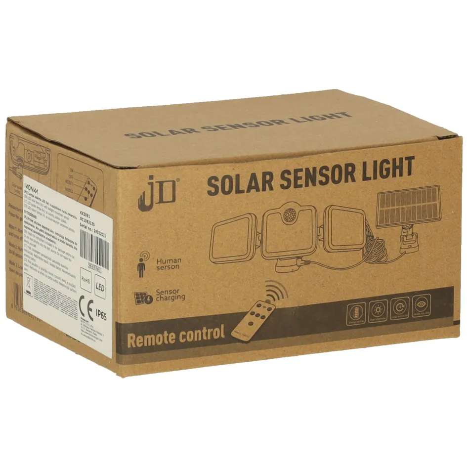Solarna lampa ogrodowa LED 3w1 z czujnikiem ruchu i zmierzchu - obrazek 13