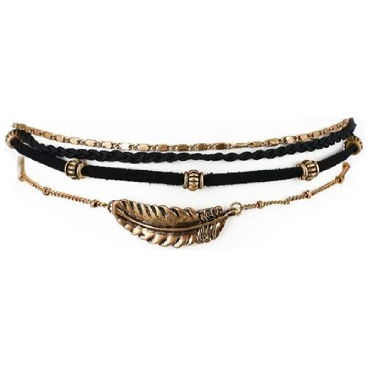 NASZYJNIK CHOKER BLACK GOLD