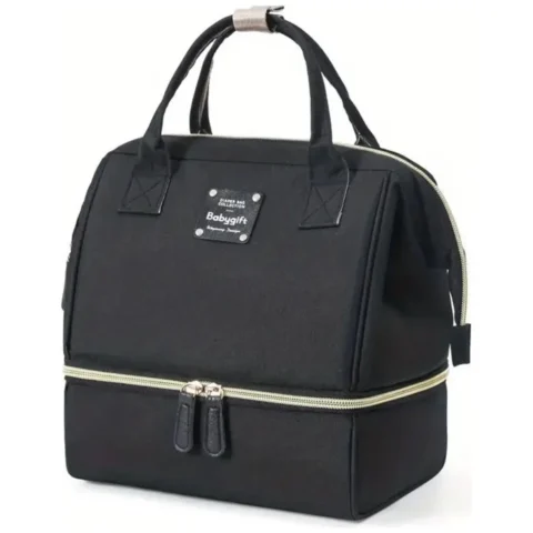 Torba, organizer do wózka 2 komory 26x23x18cm czarna PLM29CZ
