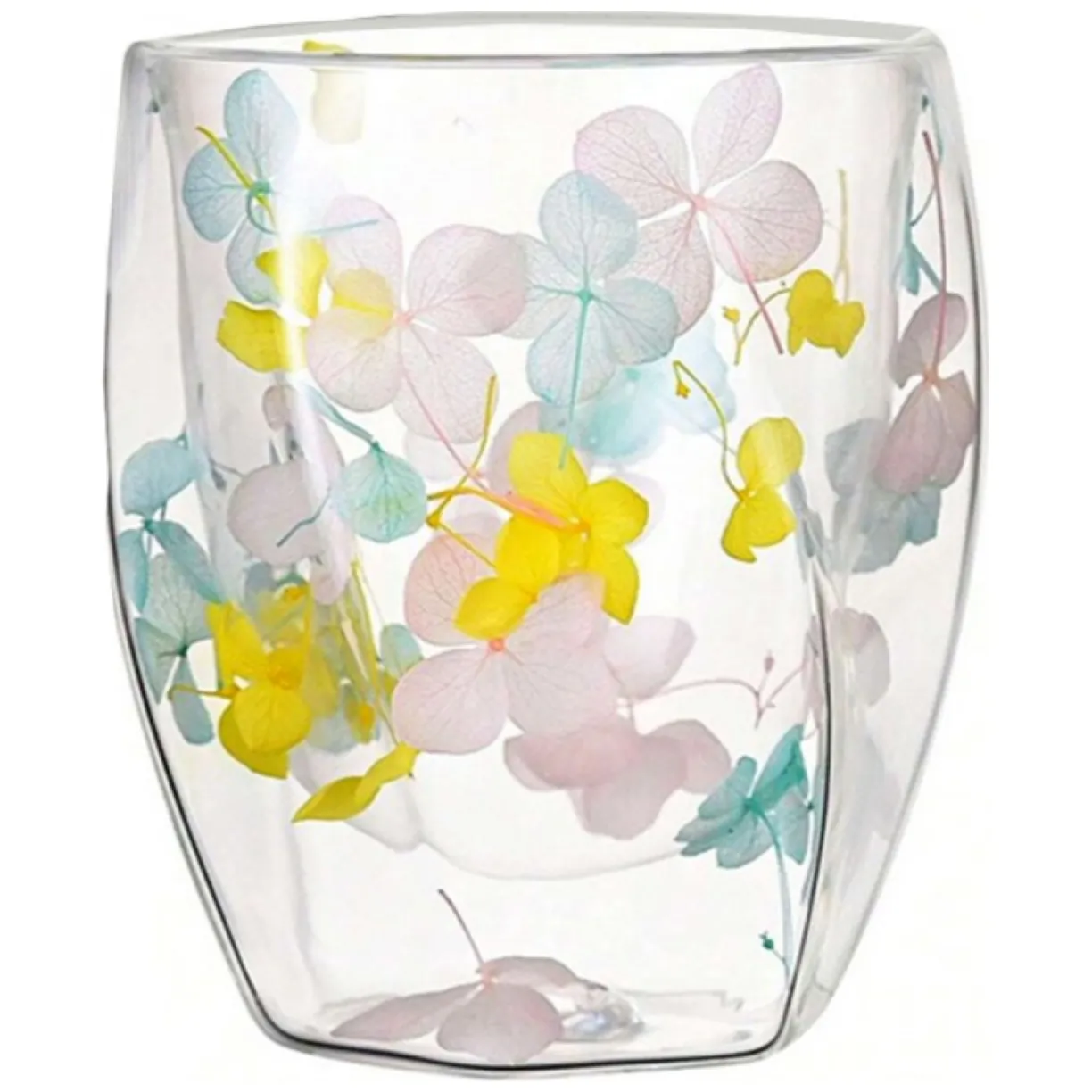 Szklanka termiczna z hortensją żółtą, niebieską i różową 250 ml 1szt SZK88 - obrazek 6