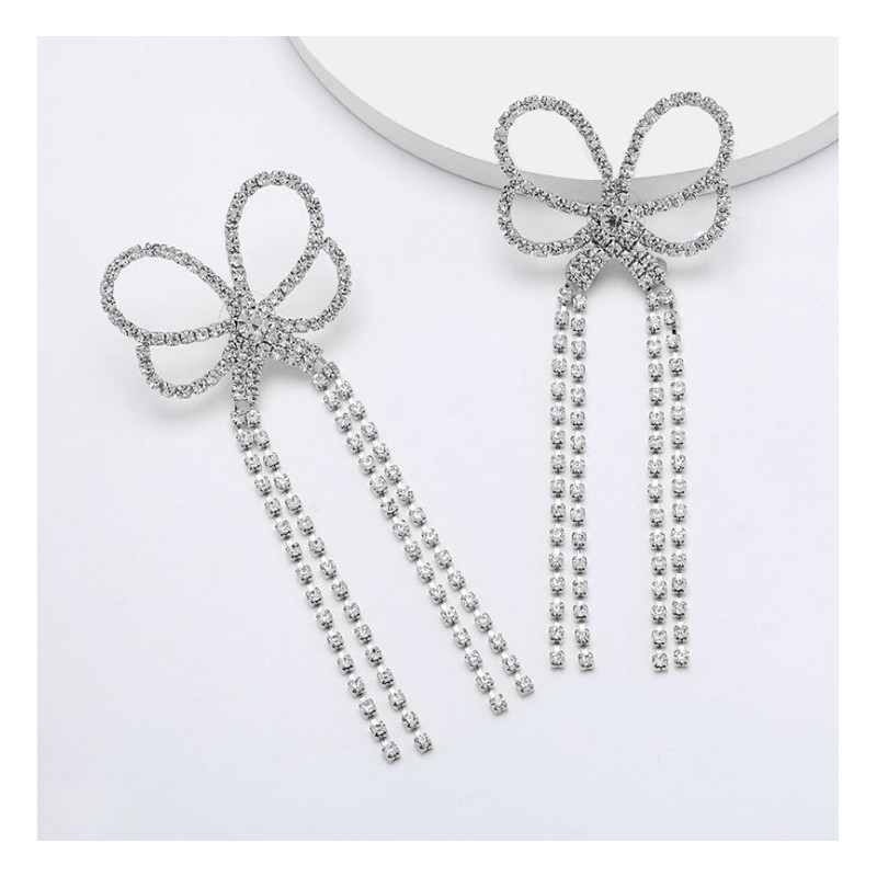 Kolczyki wiszące dżetowe XXL K1471S - obrazek 2