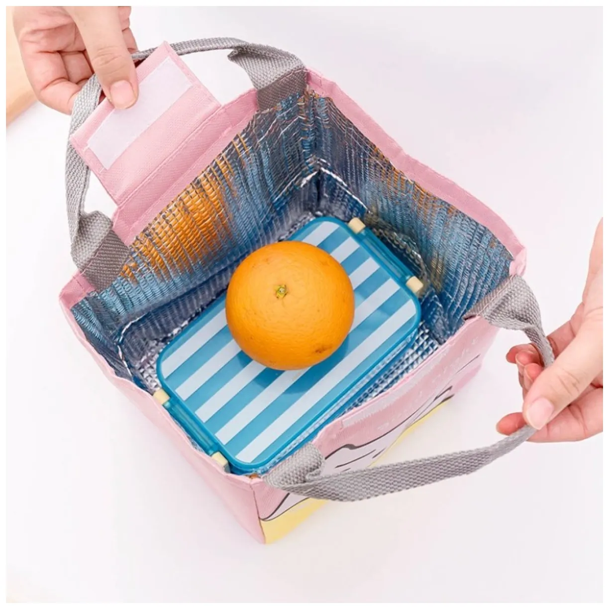 Torba termiczna do przenoszenia żywności LUNCH BOX słoń PJM17WZ2ZO - obrazek 2