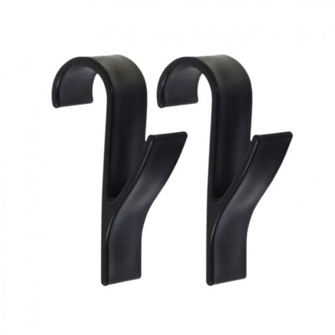 Wieszak, uchwyt, haczyk na grzejnik, prysznic, czarny komplet 2 SZT U16CZZESTAW2