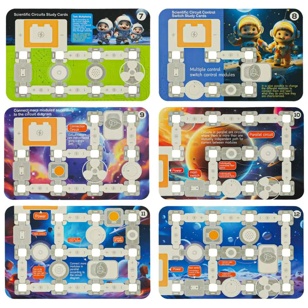 Mały elektryk elektronik zestaw edukacyjny 45 elementów + 12 kart - obrazek 13