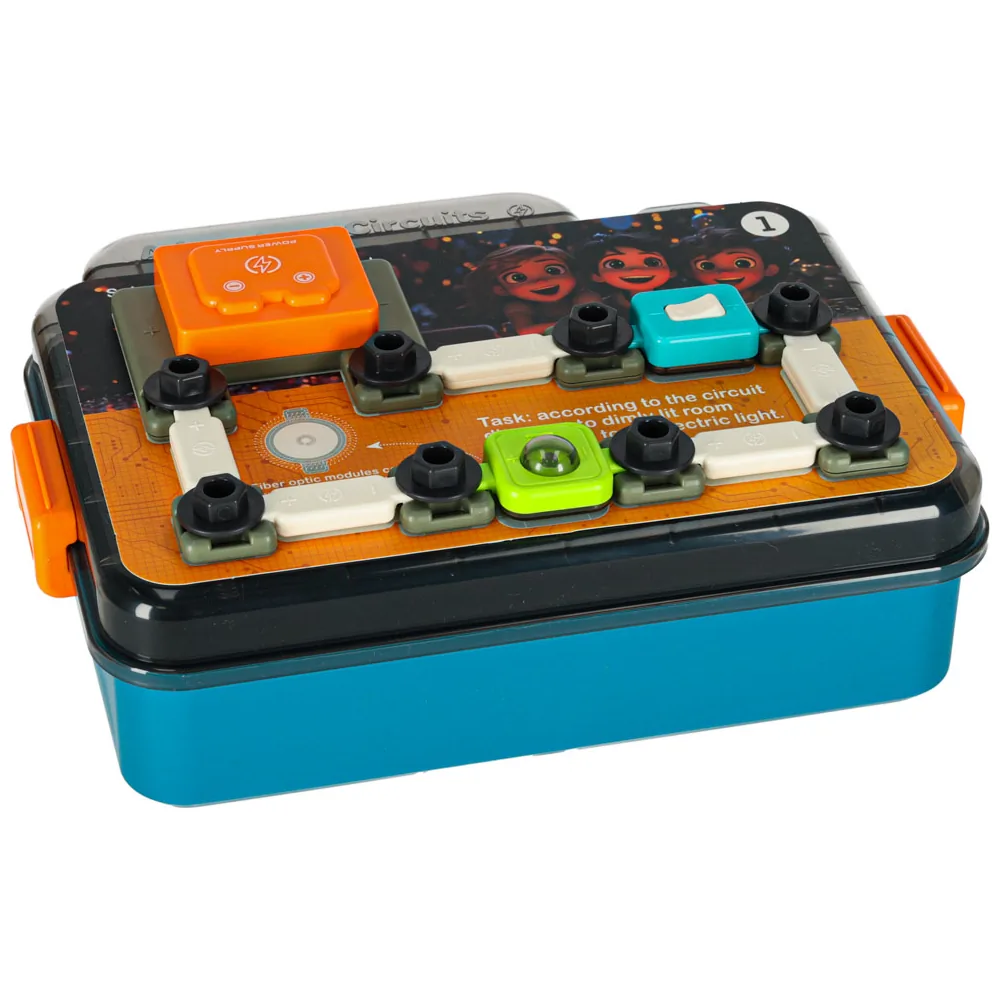 Mały elektryk elektronik zestaw edukacyjny 45 elementów + 12 kart - obrazek 5