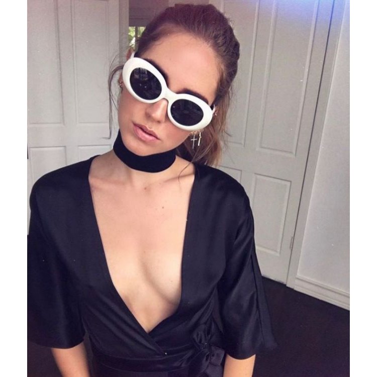 Okulary przeciwsłoneczne białe OK145WZ2 - obrazek 3