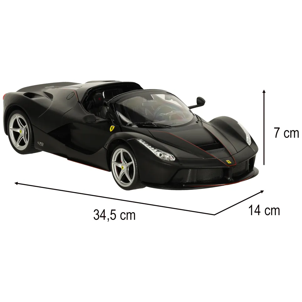 Samochód zdalnie sterowany Rastar 75800 Ferrari LaFerrari Aperta 1:14 czarny - obrazek 10
