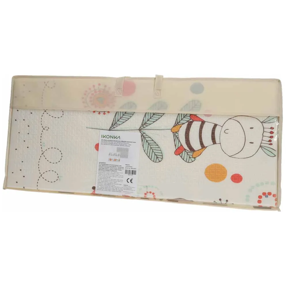 Mata edukacyjna piankowa składana dwustronna 180x200 cm ze zwierzętami - obrazek 10