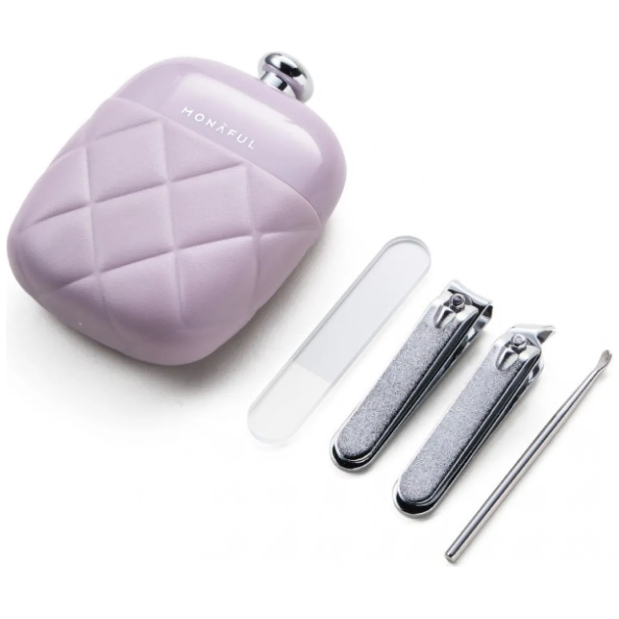 Zestaw akcesoriów etui do paznokci manicure kremowy 9,5cmx7cm AK10K - obrazek 5