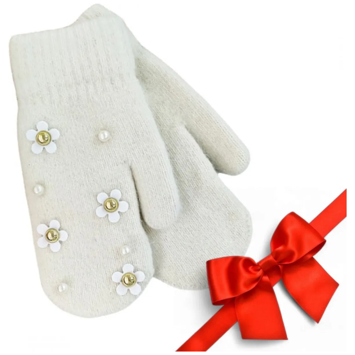 RĘKAWICZKI CUTE KREM REK120