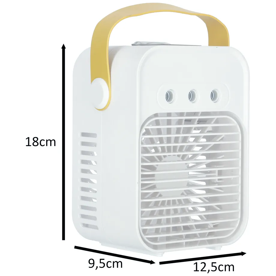 Klimator przenośny klimatyzer biurkowy mini klimatyzator na wodę 3w1 USB LED - obrazek 10