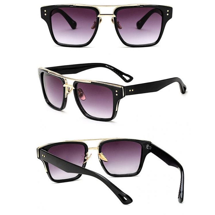 OKULARY UNISEX "ROYAL MAN" - CZARNE OK77 - obrazek 2
