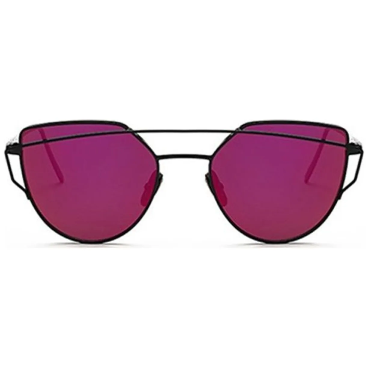 Okulary przeciwsłoneczne GLAM ROCK FASHION Lustrzanki Czerwone - obrazek 3