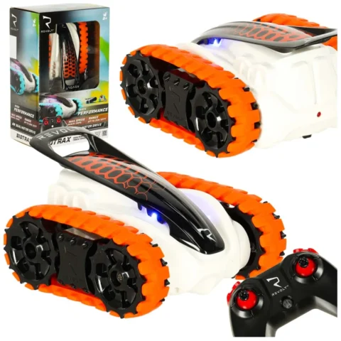Samochód zdalnie sterowany pojazd gąsienicowy RC REVOLT TG1006 High-Performance Track Racer 2.4GHz LED Off-Road Zasięg do 40m czerwony