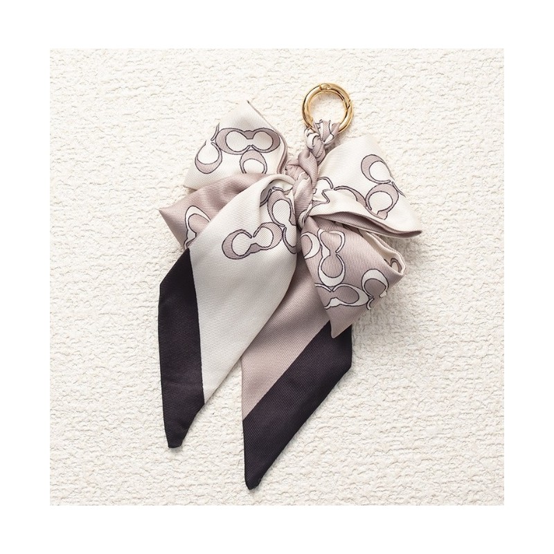 Brelok do kluczy elegancki wzór kokarda BRL373 - obrazek 2